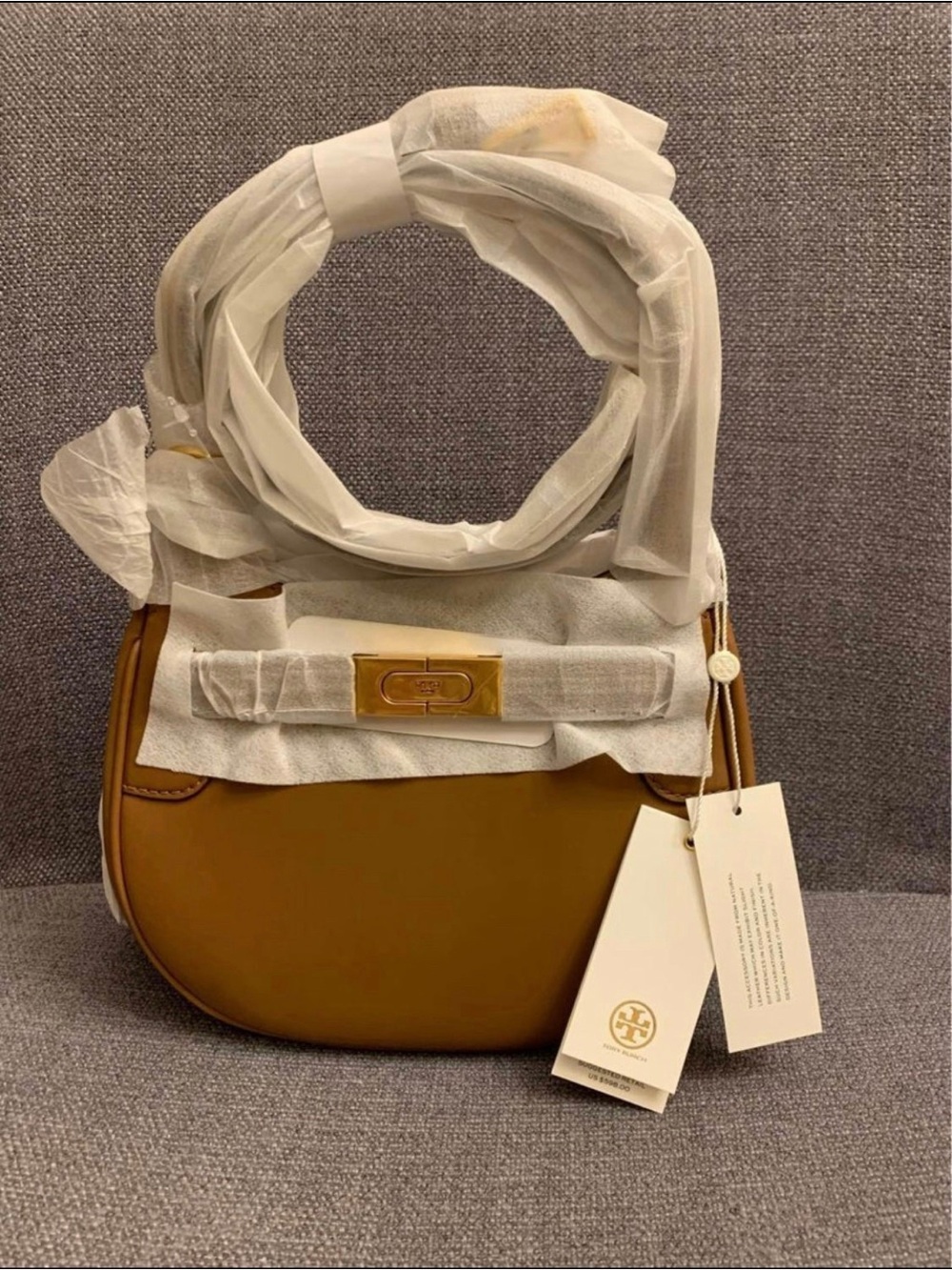 New Tory Burch Shoulder Bag 75813 leather Brown Diagonally crossbody 
MRSP $598